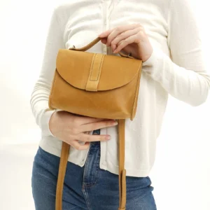 Alternative view of Leather Crossbody Bag Women