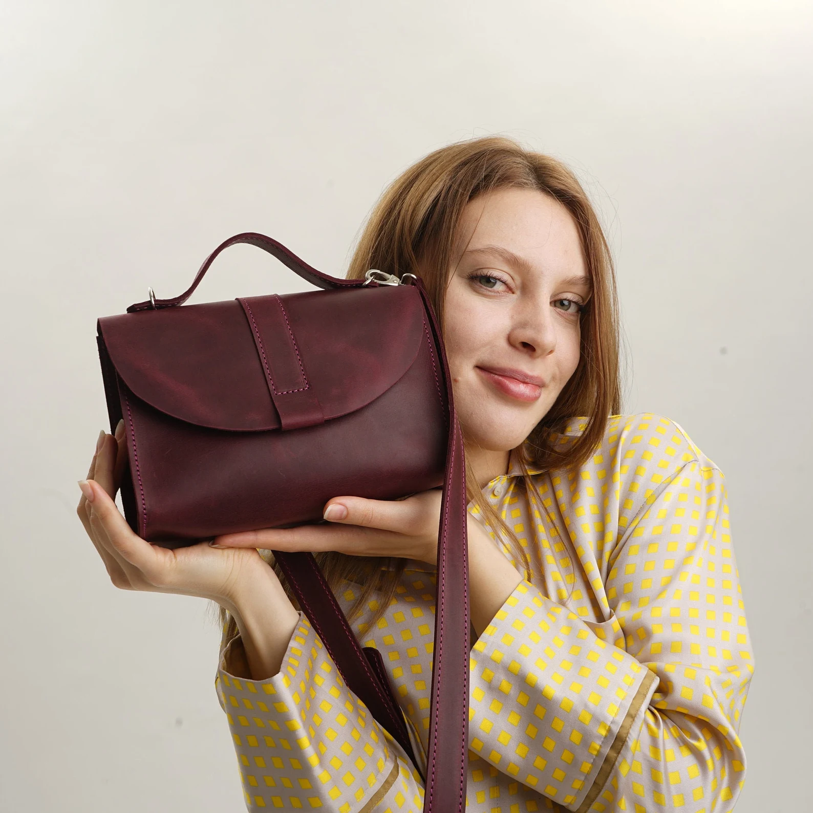 Leather Crossbody Bag Women Shoulder Bag Mini Bag - Image 10