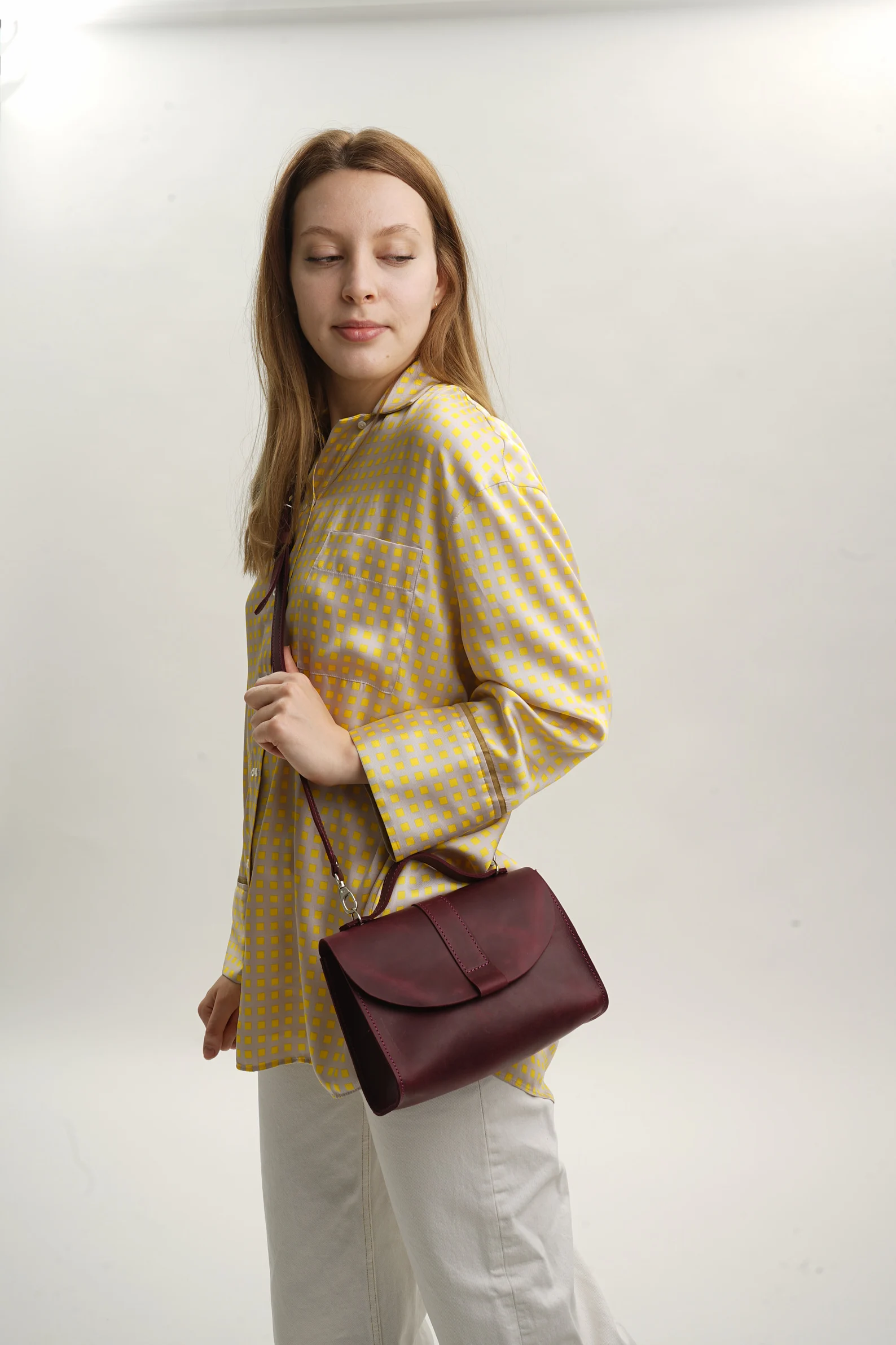 Leather Crossbody Bag Women Shoulder Bag Mini Bag - Image 9