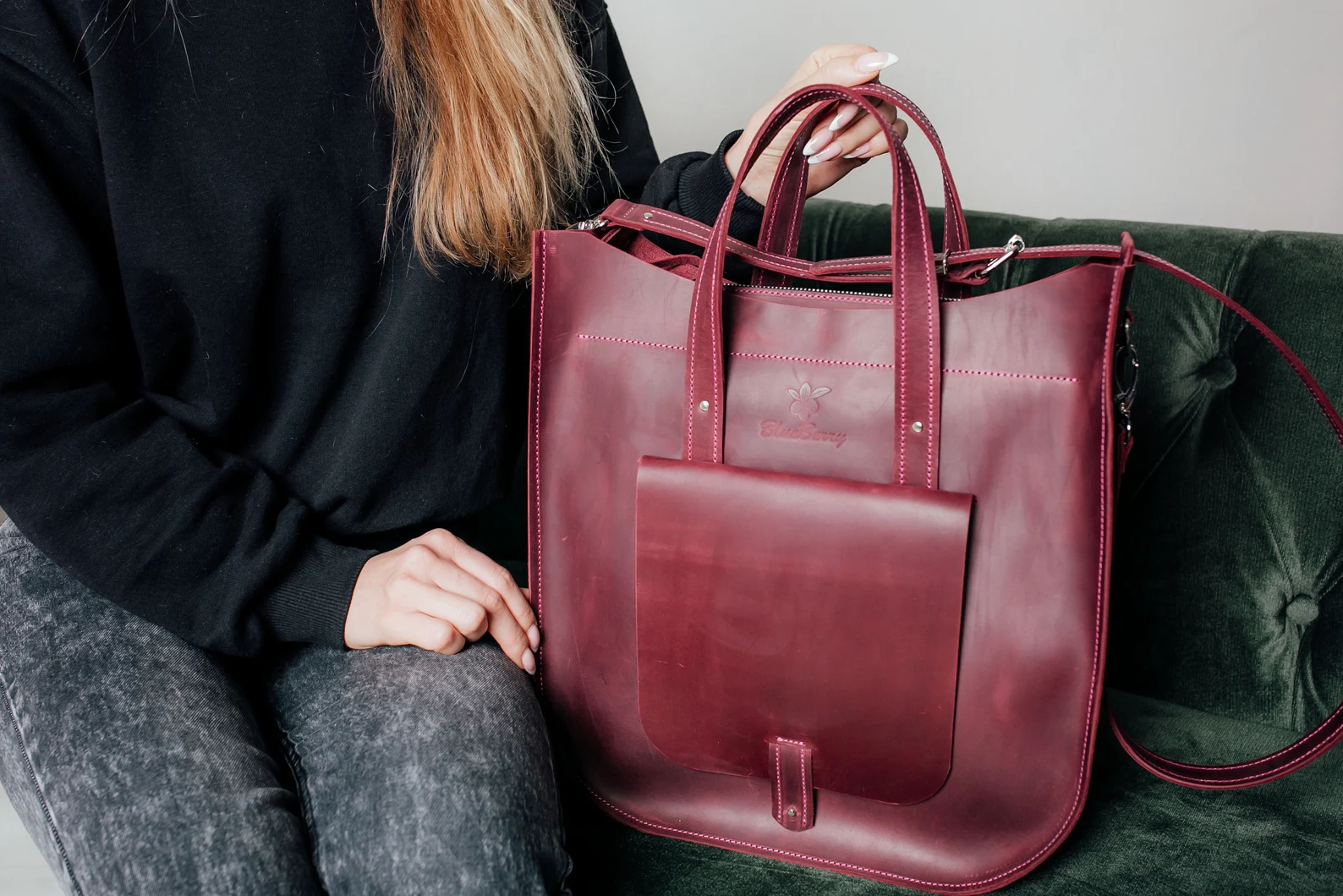 Leather tote Bag women,Leather tote Bag,Crossbody tote bag - Image 10