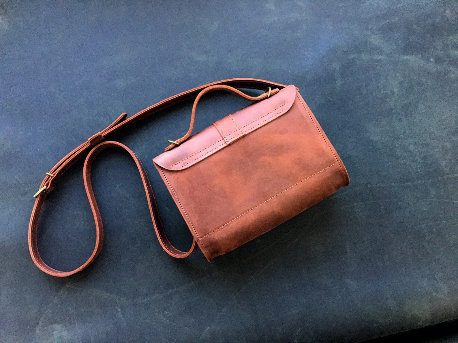 Leather Crossbody Bag Women Shoulder Bag Mini Bag - Image 4
