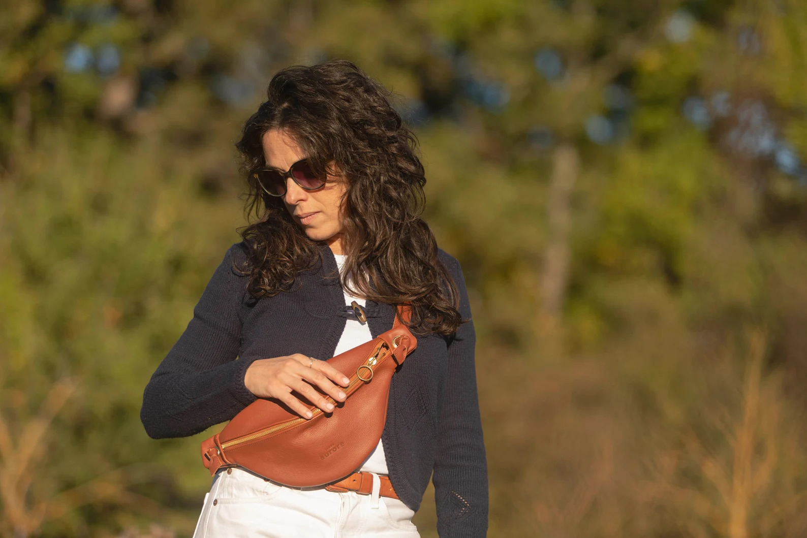 Leather belt bag for women - Image 5