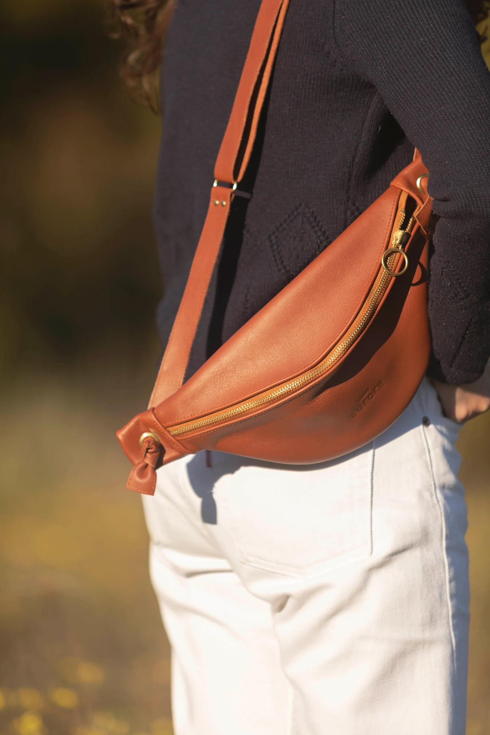 Leather belt bag for women - Image 6