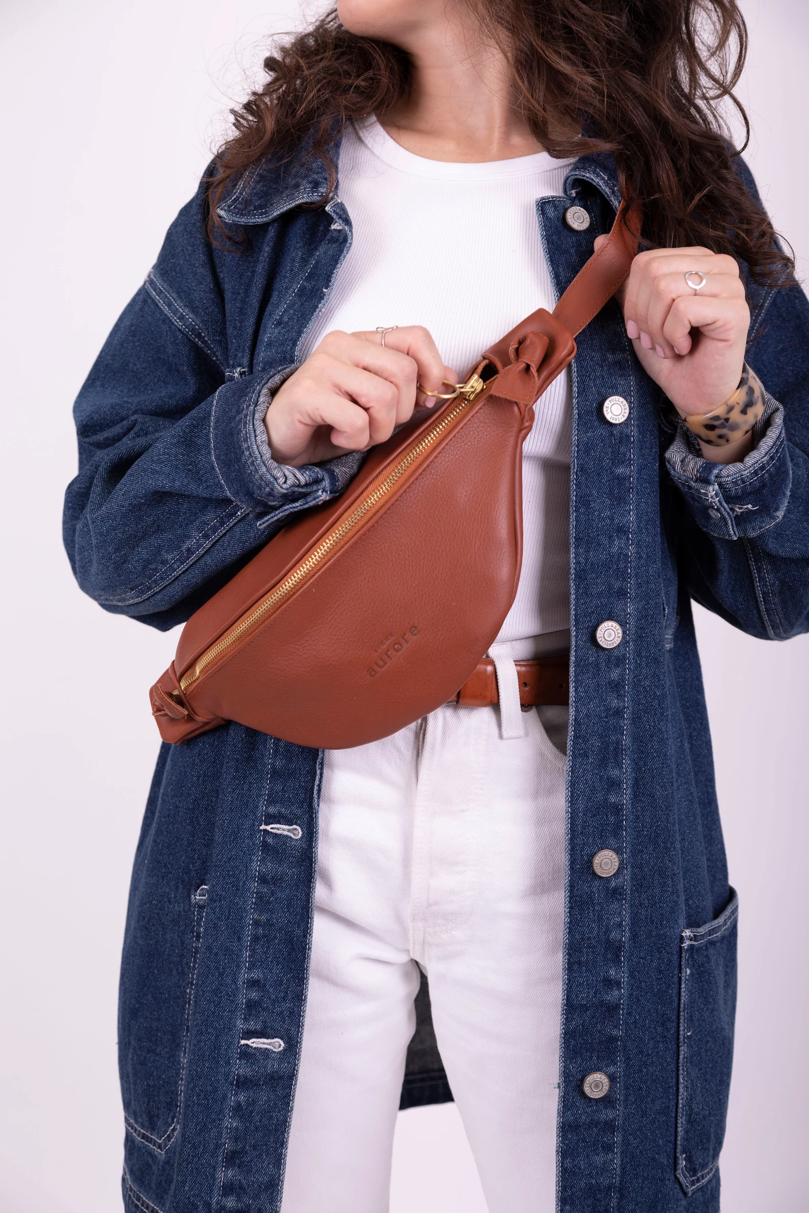 Leather belt bag for women - Image 7