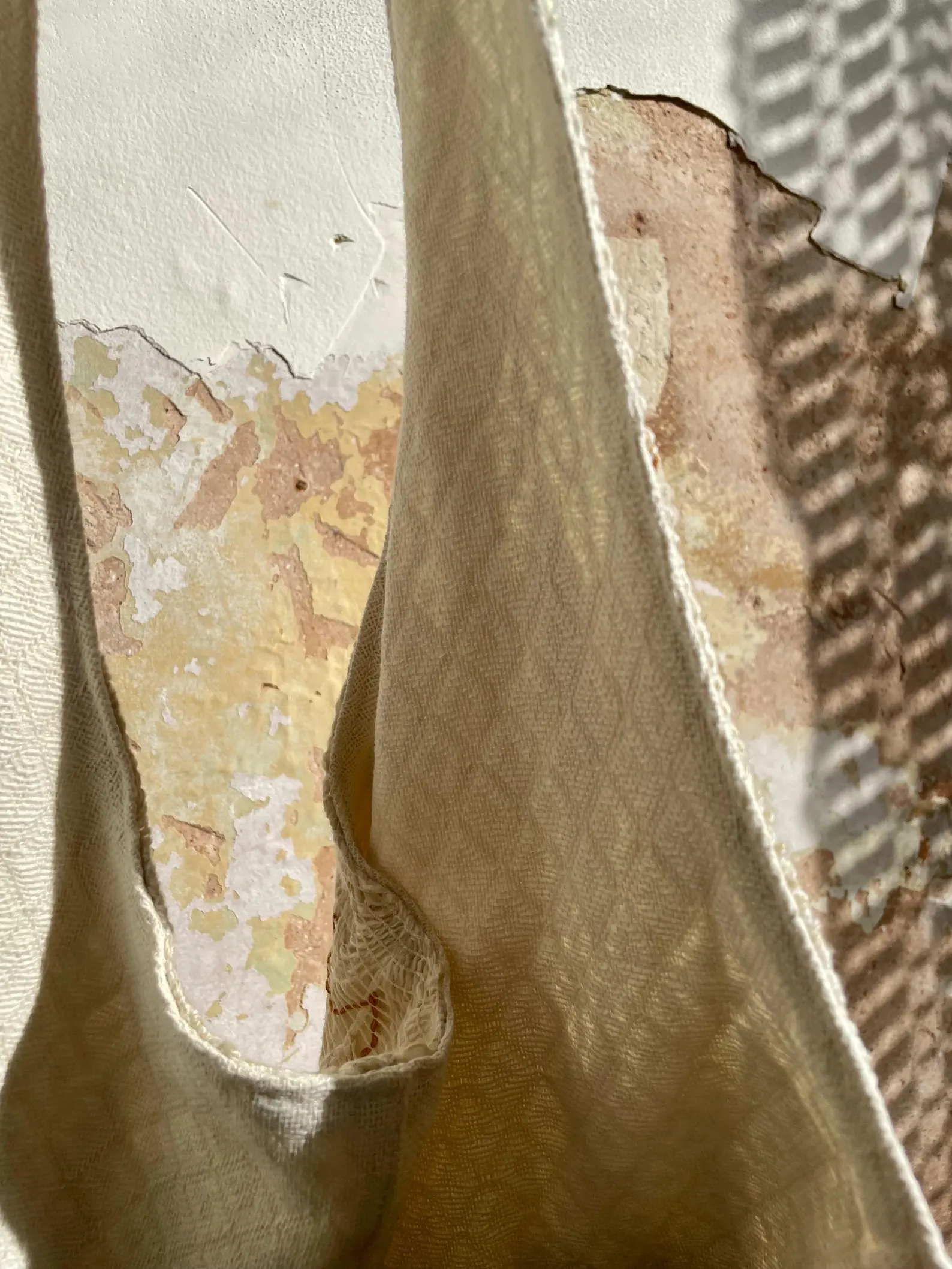 Marthe tote bag - vintage crochet fabric - Image 5