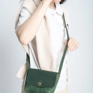 Alternative view of Leather crossbody bag,leather handbag,Women city Bag,Cute Leather Purse